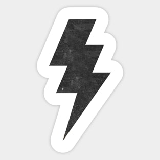 Lightning Bolt black Sticker